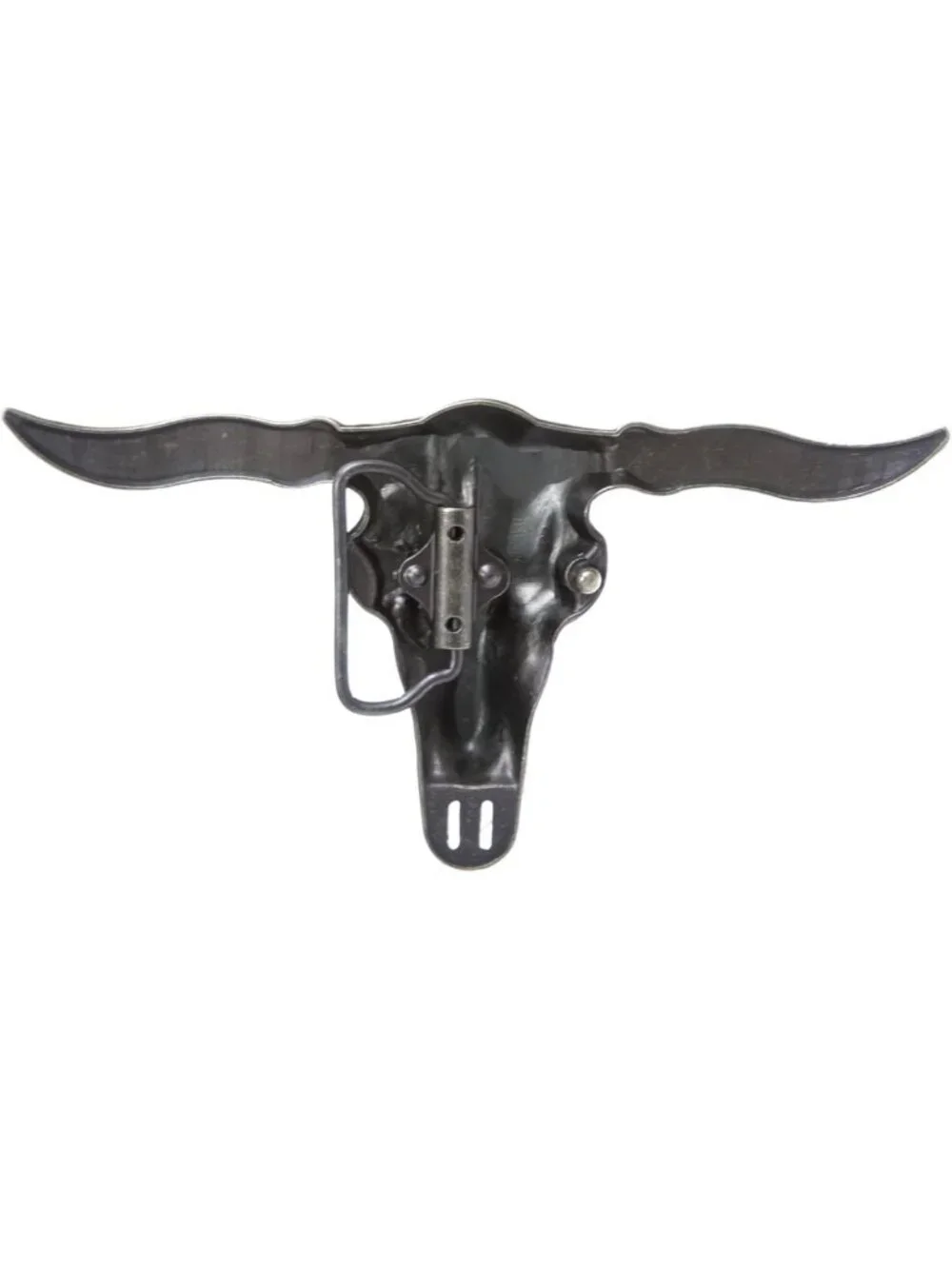 Large Western Longhorn Bull Cowboy Belt Buckle - Texas Style Accessories